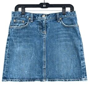 J. Crew Blue Denim Mini Skirt